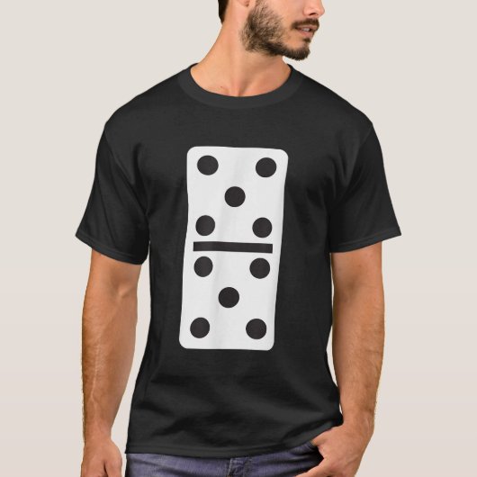 Double Five Dominos Halloween Kostüm 5 Domino Ga T-Shirt (Vorderseite)
