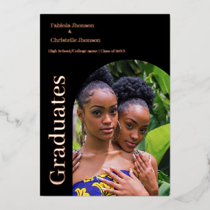 Double Foto Abschluss Class of 2023 Abschluss Folieneinladung