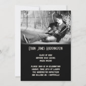 Double Foto Boy Sons Graduation Party Einladung (Rückseite)