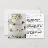 Double Foto Moderne Dankeschön-Karte Einladung (Rückseite)