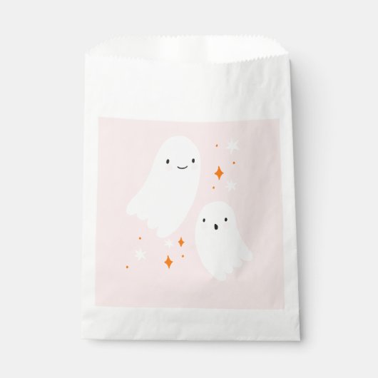 Double Ghost Pink Halloween Geschenktütchen (Vorderseite)