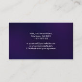 Double Golden Spiral und Yin Yang Visitenkarte (Rückseite)