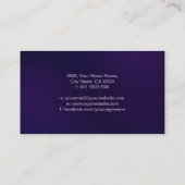 Double Golden Spiral und Yin Yang Visitenkarte (Rückseite)