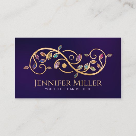 Double Golden Spiral und Yin Yang Visitenkarte (Vorderseite)