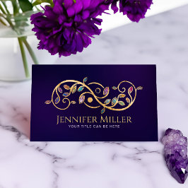 Double Golden Spiral und Yin Yang Visitenkarte