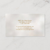 Double Golden Spiral und Yin Yang Visitenkarte (Rückseite)