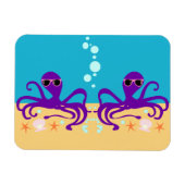 Double Groovy Octopus Magnet (Horizontal)