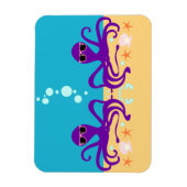 Double Groovy Octopus Magnet (Vertikal)