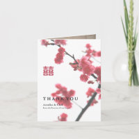 Double Happiness Chinese Wedding Vielen Dank Foto 