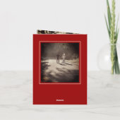 Double Happiness Modern Chinese Wedding Dankeskarte (Rückseite)