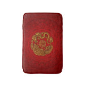 Double Happy Symbol mit Phoenix und Dragon Badematte (Vorderseite Vertikal)