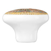 Double Happy Symbol mit Phoenix und Dragon Keramikknauf (Seitenansicht)