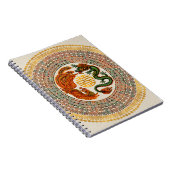 Double Happy Symbol mit Phoenix und Dragon Notizblock (Rechte Seite)