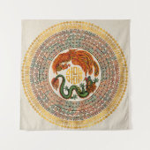 Double Happy Symbol mit Phoenix und Dragon Wandteppich (Vorderseite (Horizontal))