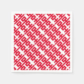 Double Happy Viel Glück 双 喜 喜 Serviette (Vorderseite)