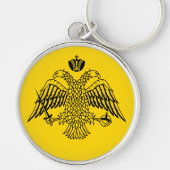 Double Headed Eagle Byzantine & Christian Emblem Schlüsselanhänger (Vorne)