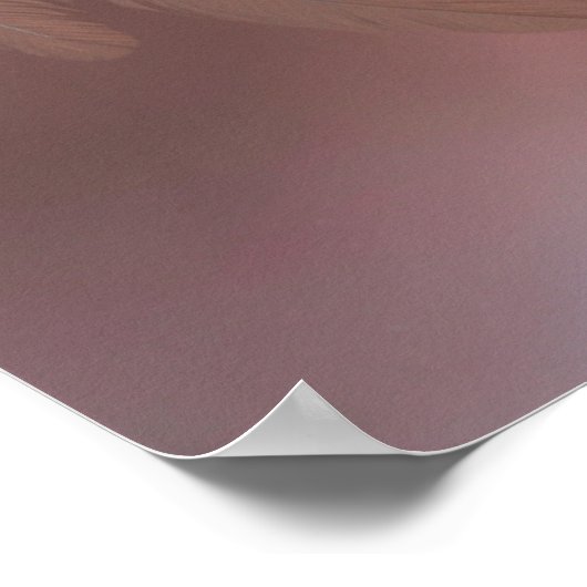 *~* Double Heart White Angel Wings AP78 Opal Poster (Ecke)