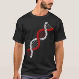 Double Helix DNA Bioinformatique word Cloud T-Shirt
