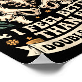 Double Hipe Club Shirt New Hip Replacement  Poster (Ecke)