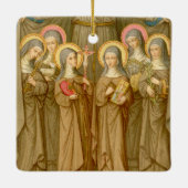 Double Image SIx Poor Clare Saints (SAU 027) Keramikornament (Rückseite)