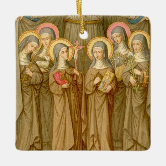 Double Image SIx Poor Clare Saints (SAU 027) Keramikornament (Vorderseite)