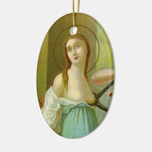 Double Image St. Agatha (M 003) Keramikornament (Links)