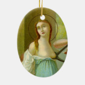 Double Image St. Agatha (M 003) Keramikornament (Hinten)
