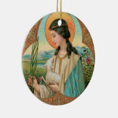 Double Image St. Agnes of Rome (BK 006) Keramik Ornament (Rechts)