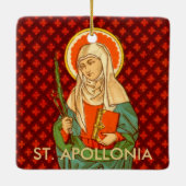 Double Image St. Apollonia (VVP 001) Square Keramikornament (Rückseite)
