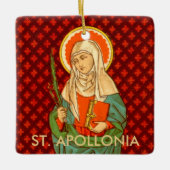 Double Image St. Apollonia (VVP 001) Square Keramikornament (Vorderseite)