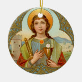 Double Image St. Barbara (BK 001) Keramik Ornament (Vorne)