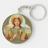 Double Image St. Barbara (BK 001) Schlüsselanhänger (Rückseite)
