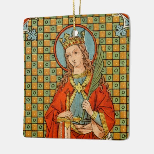 Double Image St. Barbara (JP 01) Square Keramikornament (Links)