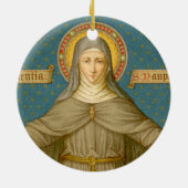Double Image St. Clare of Assisi (SAU 027) Keramik Ornament (Hinten)