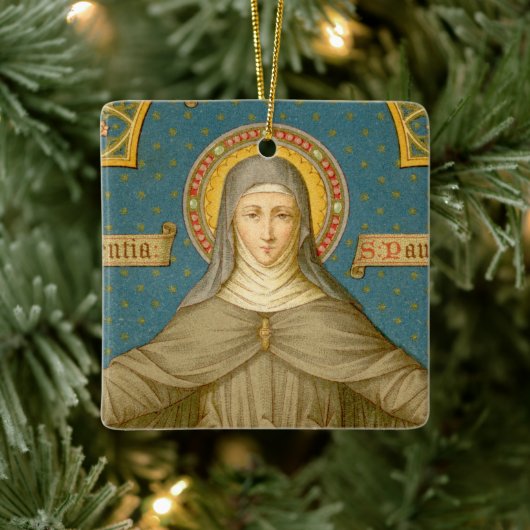 Double Image St. Clare of Assisi (SAU 027) Keramikornament (Baum)