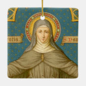 Double Image St. Clare of Assisi (SAU 027) Keramikornament (Rückseite)