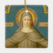 Double Image St. Clare of Assisi (SAU 027) Keramikornament (Vorderseite)