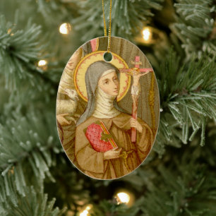 Double Image St. Colette of Corbie (SAU 027) Keramik Ornament