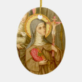 Double Image St. Colette of Corbie (SAU 027) Keramik Ornament (Vorne)
