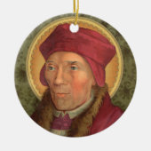 Double Image St. John Fisher (SAU025) Circular Keramik Ornament (Vorne)