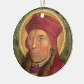Double Image St. John Fisher (SAU025) Circular Keramik Ornament (Links)