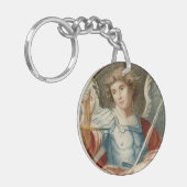 Double Image St. Michael the Archangel (M 010) Schlüsselanhänger (Vorderseite links)