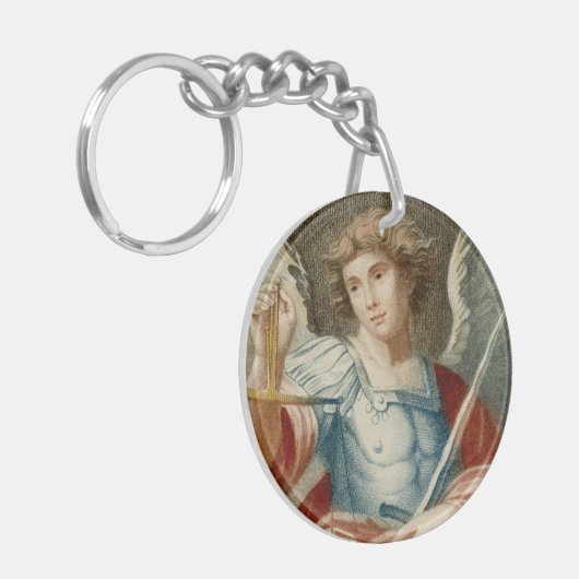 Double Image St. Michael the Archangel (M 010) Schlüsselanhänger (Vorderseite links)