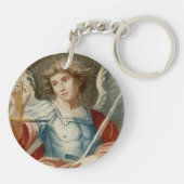 Double Image St. Michael the Archangel (M 010) Schlüsselanhänger (Rückseite)