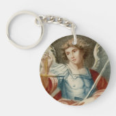 Double Image St. Michael the Archangel (M 010) Schlüsselanhänger (Vorderseite)