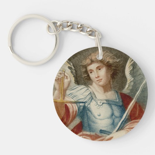 Double Image St. Michael the Archangel (M 010) Schlüsselanhänger (Vorderseite)