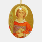 Double Image St. Stephen the ProtoMartyr (PM 08) Keramik Ornament (Vorne)
