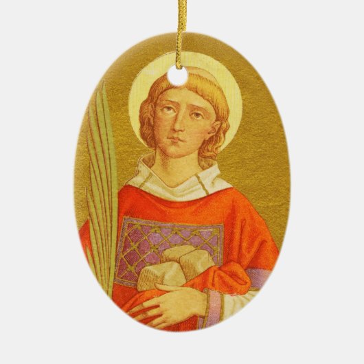 Double Image St. Stephen the ProtoMartyr (PM 08) Keramik Ornament (Vorne)