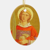 Double Image St. Stephen the ProtoMartyr (PM 08) Keramik Ornament (Hinten)