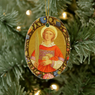 Double Image St. Stephen the ProtoMartyr (PM 08) Keramik Ornament